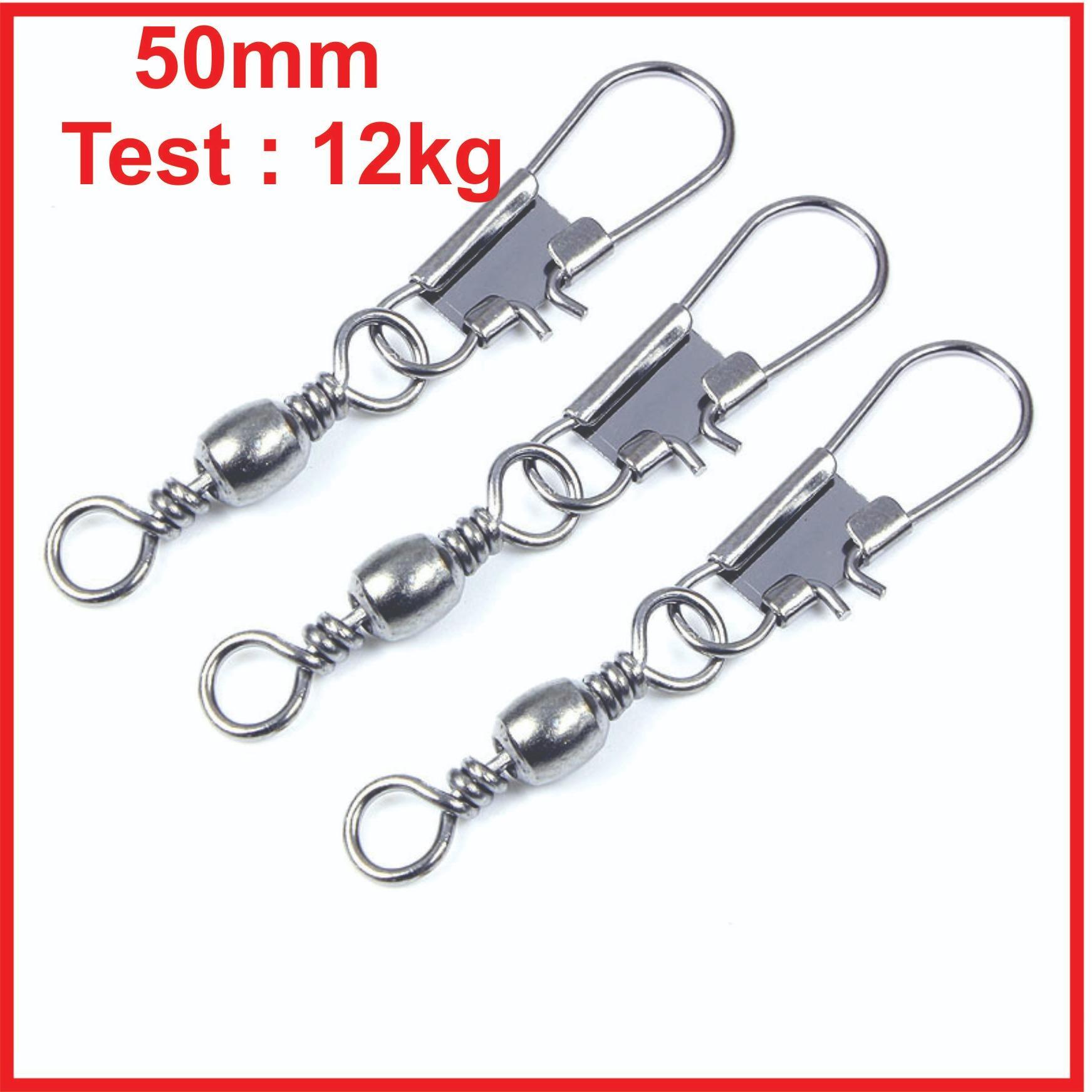 Khóa link chống xoắn Bán lẻ 5 20 100 chiếc chịu lực 12kg , ma ni , khóa linh câu cá - DULI