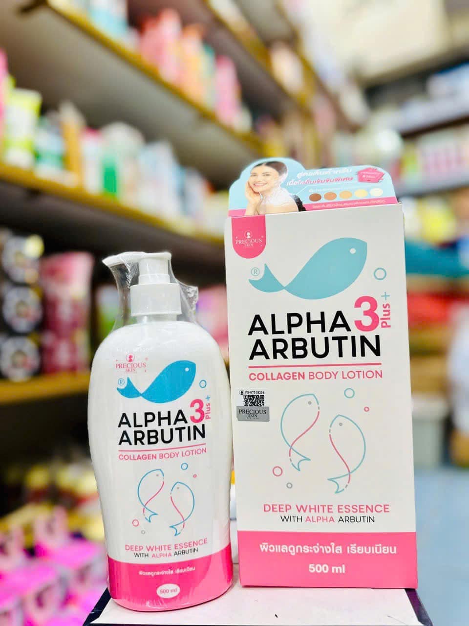 MẪU MỚI - Sữa Dưỡng Thể Trắng Da Alpha Arbutin Collagen Lotion 3+Plus 500ml