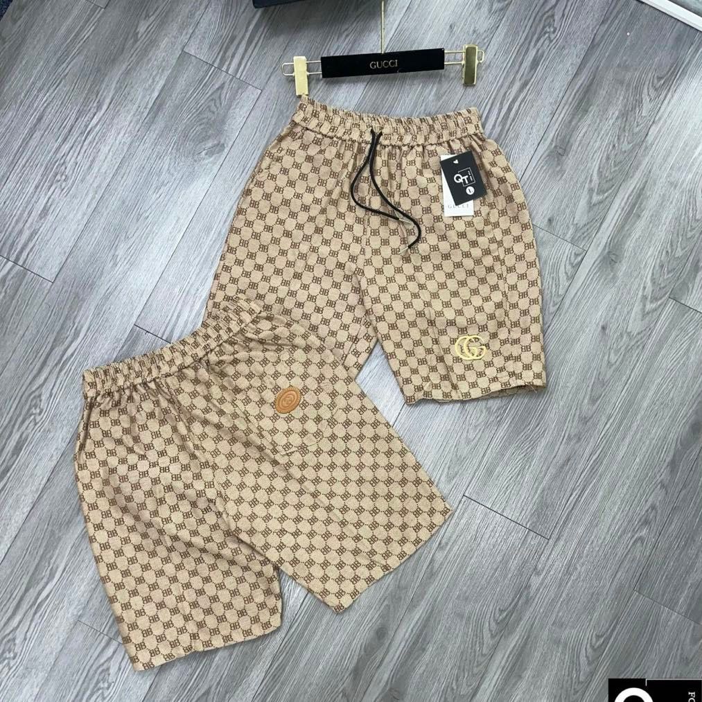 Quần short nam quần đùi nam thêu logo
