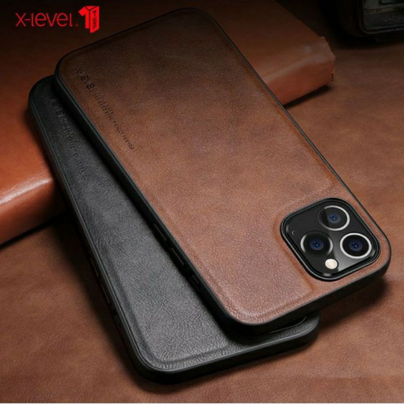 Ốp lưng x-level da tpu cho iphone 12 5.4inch/ iphone 12 6.1 inch/12 pro max 6.7inch viền dẻo chống sốc
