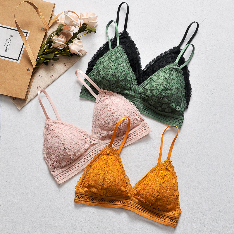 [Siêu đẹp] Áo ngực áo Bralette kiểu Pháp mút mỏng tháo được