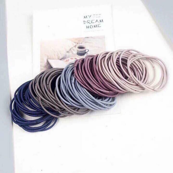 Chun trơn nhiều màu- túi 100 chiếc