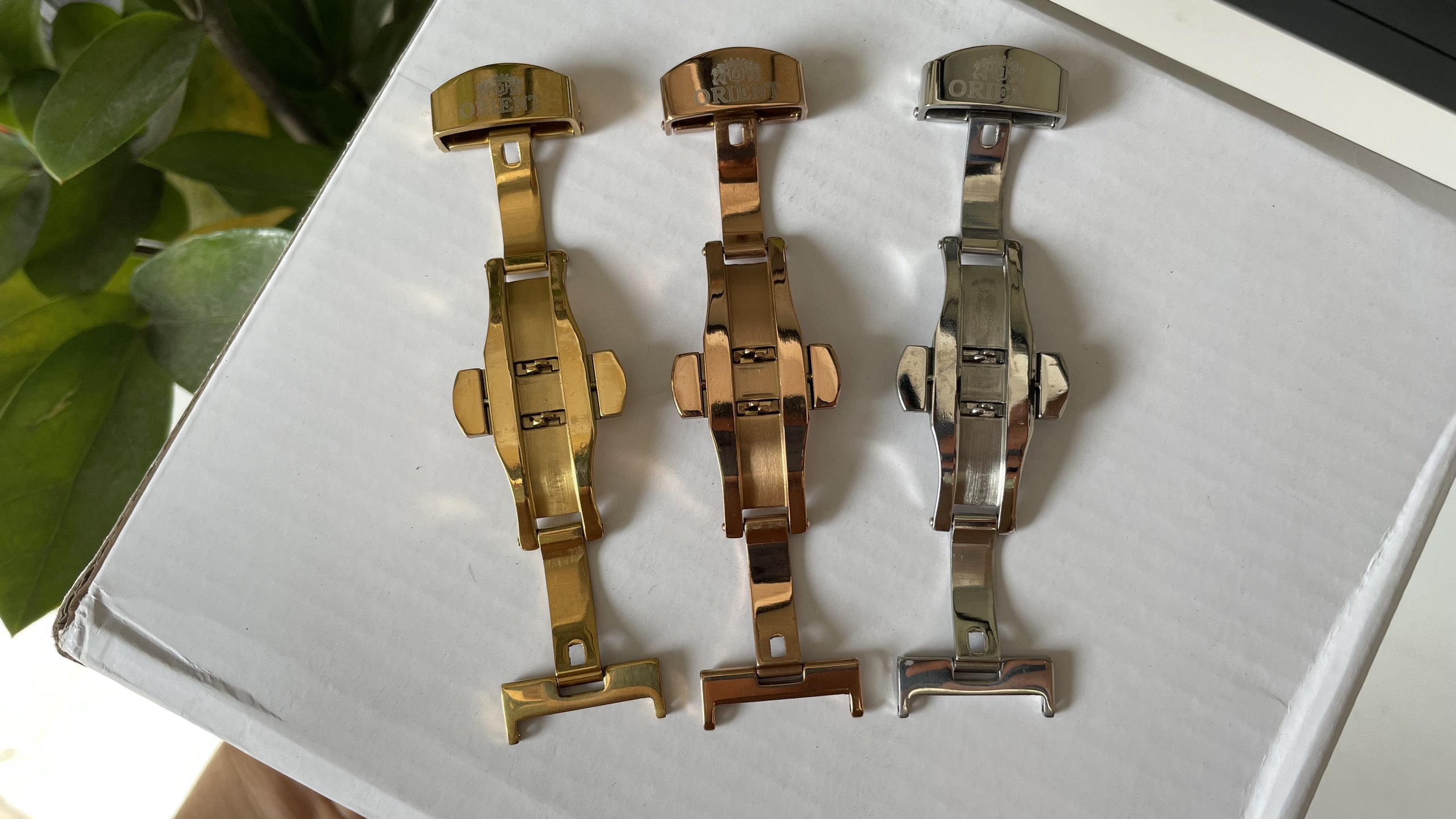 [Ảnh Thật] Khóa Bướm Khắc Orient Tặng Tool Thay Khóa Và Chốt