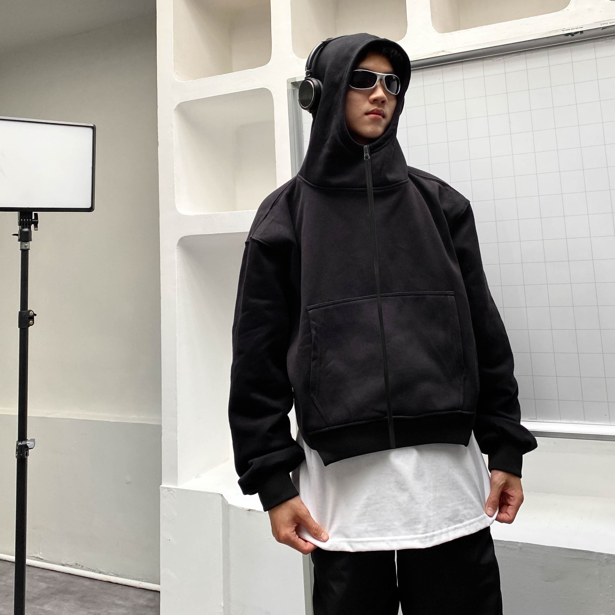 ÁO KHOÁC FF Y2K CROPPED ZIP HOODIE