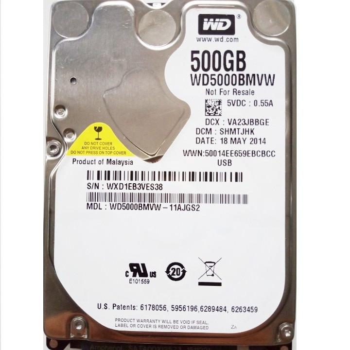 HCM Ổ cứng HDD Laptop 500G-BH 12 THÁNG