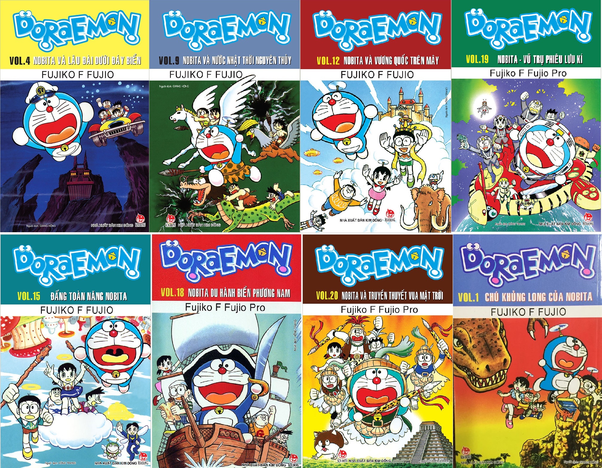 Sách - Combo 8 quyển Doraemon dài (giao tập ngẫu nhiên)