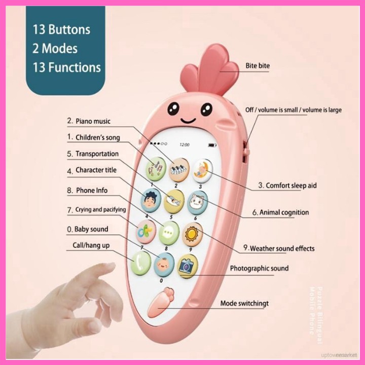 Điện thoại đồ chơi trẻ em giúp phát triển khả năng âm nhạc cho bé siêu hot