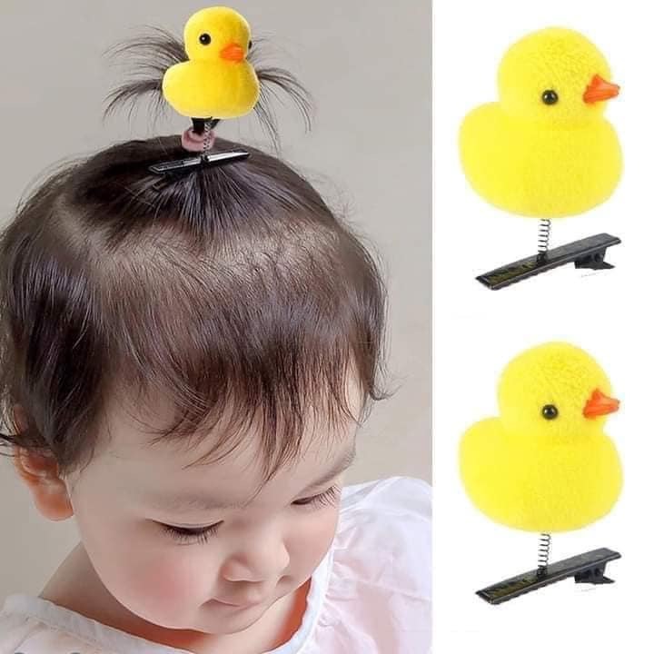 Kẹp tóc hình vịt vàng dễ thương kẹp tóc mái