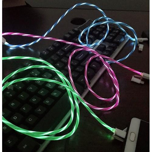 Sợi Cáp Sạc Micro Usb , Có Đèn Led Phát Sáng - Cá Tính, Đa Sắc [ĐỘ DÂY KHÔNG ĐỘ SẠC]