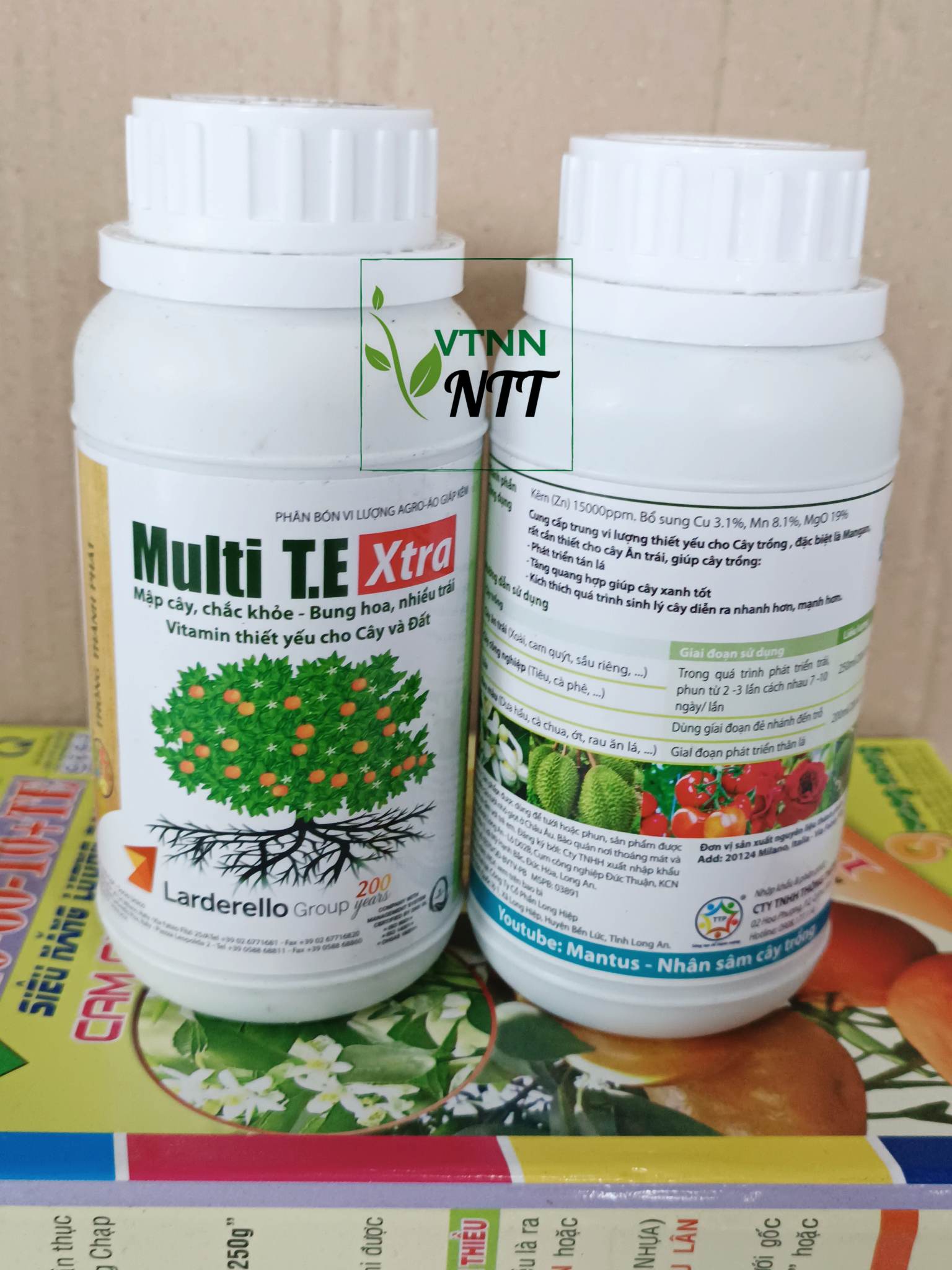 Phân bón vi lượng MULTI T.E Xtra Mập cây, chắc khỏe -Bung hoa, nhiều trái.Vitamin thiết yếu cho cây và đất.