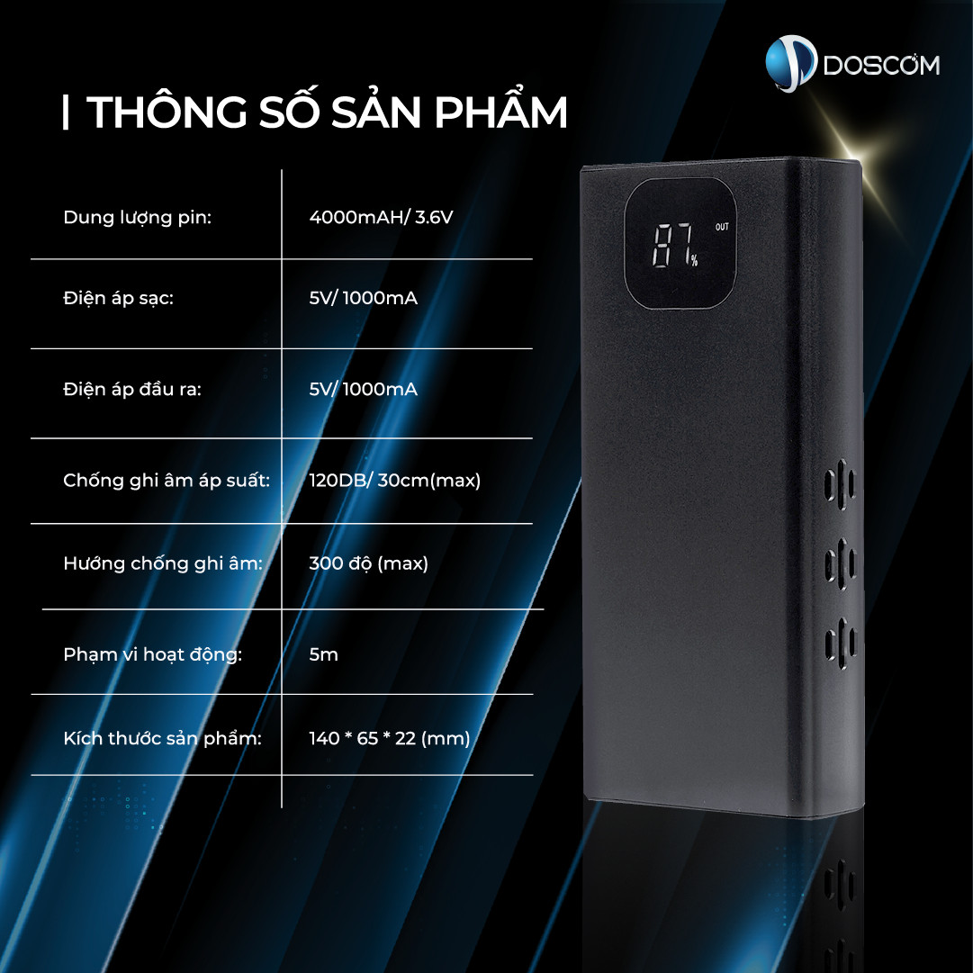 DI1 Doscom – Thiết bị chống ghi âm