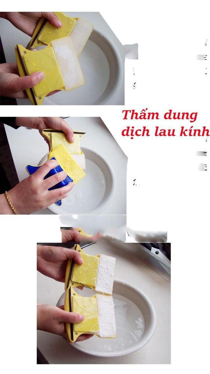 [HCM]Dụng Cụ Lau Kính Nam Châm 2 Mặt