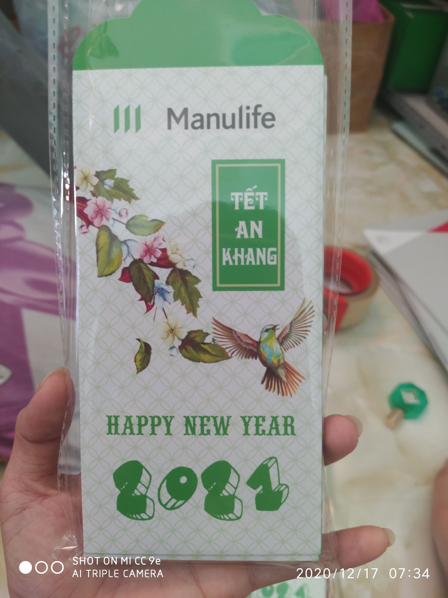 COMBO 200 BAO LÌ XÌ MANULIFE 2022