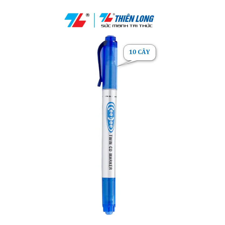 Bút Lông Dầu Thiên Long CeeDee PM-04 Hộp 10 Bút