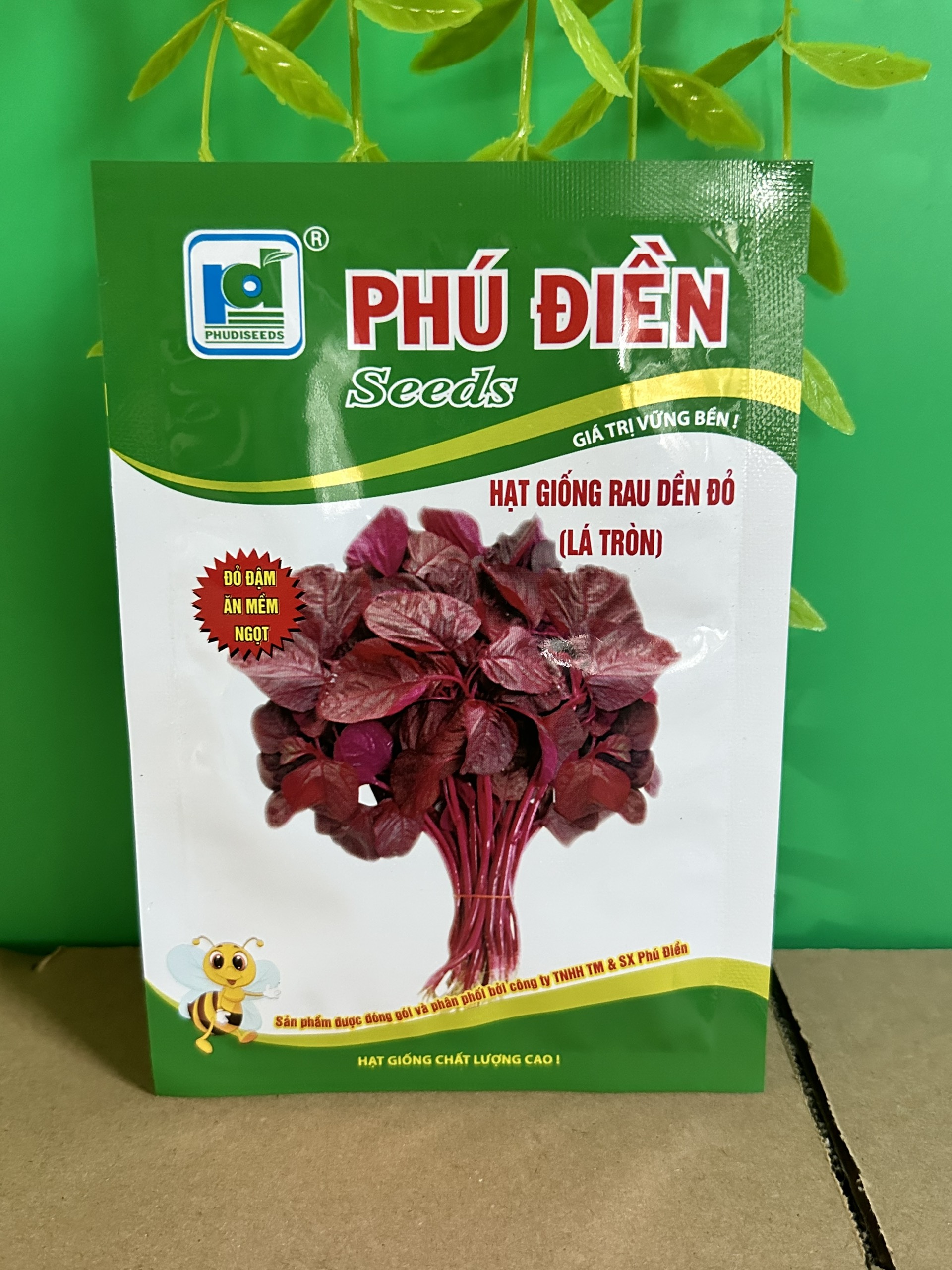 Hạt giống rau dền đỏ (Lá tròn)