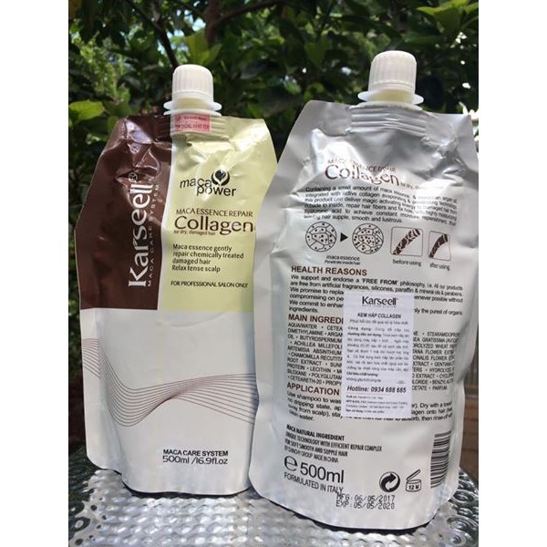 Dầu hấp tóc Collagen Karseell Maca