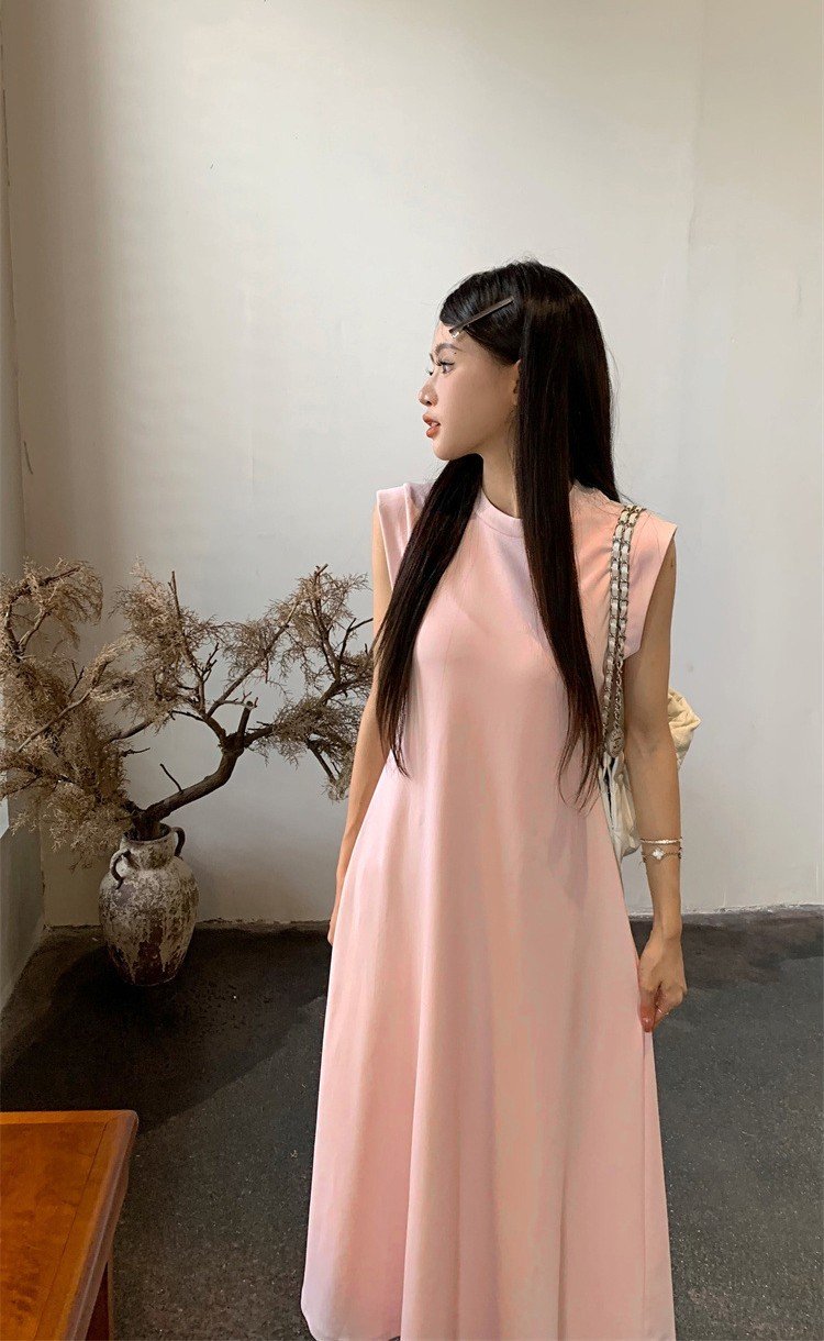 AfterBefore | Đầm thun midi tay hến nhiều màu