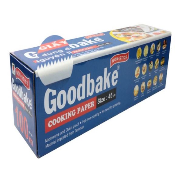 Giấy nến nướng bánh không thấm dầu mỡ Goodbake lớn 45cm x 100m