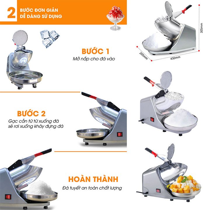 Mini Snow Ice Grinder with Dual Blades (Big Sale)