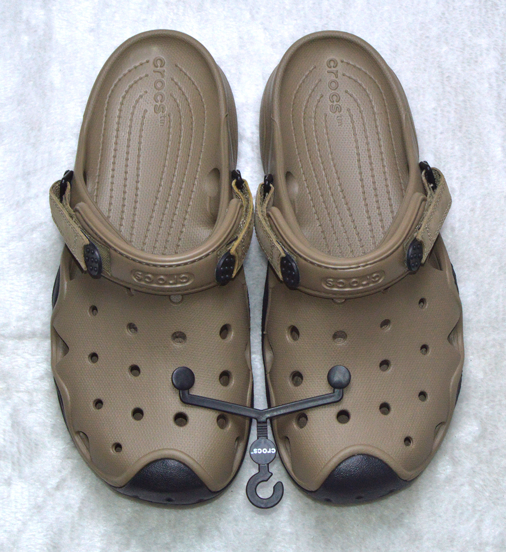 [HCM]Crocs nhựa nam màu da phối đen