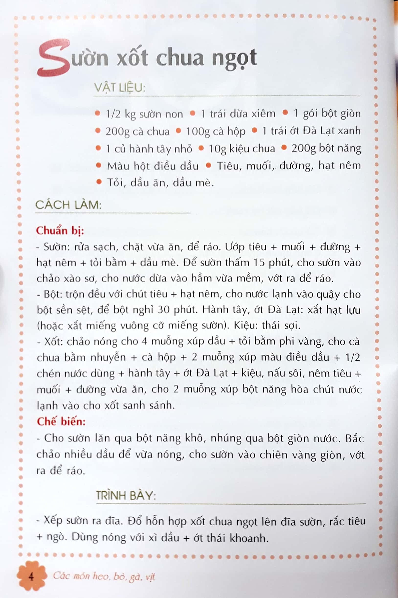 Fahasa - Các Món Heo, Bò, Gà, Vịt (Tái Bản)