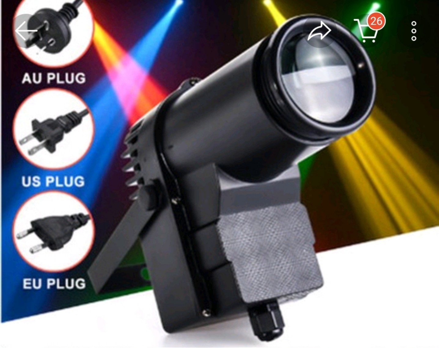 Đèn rọi cầu gương, trái châu