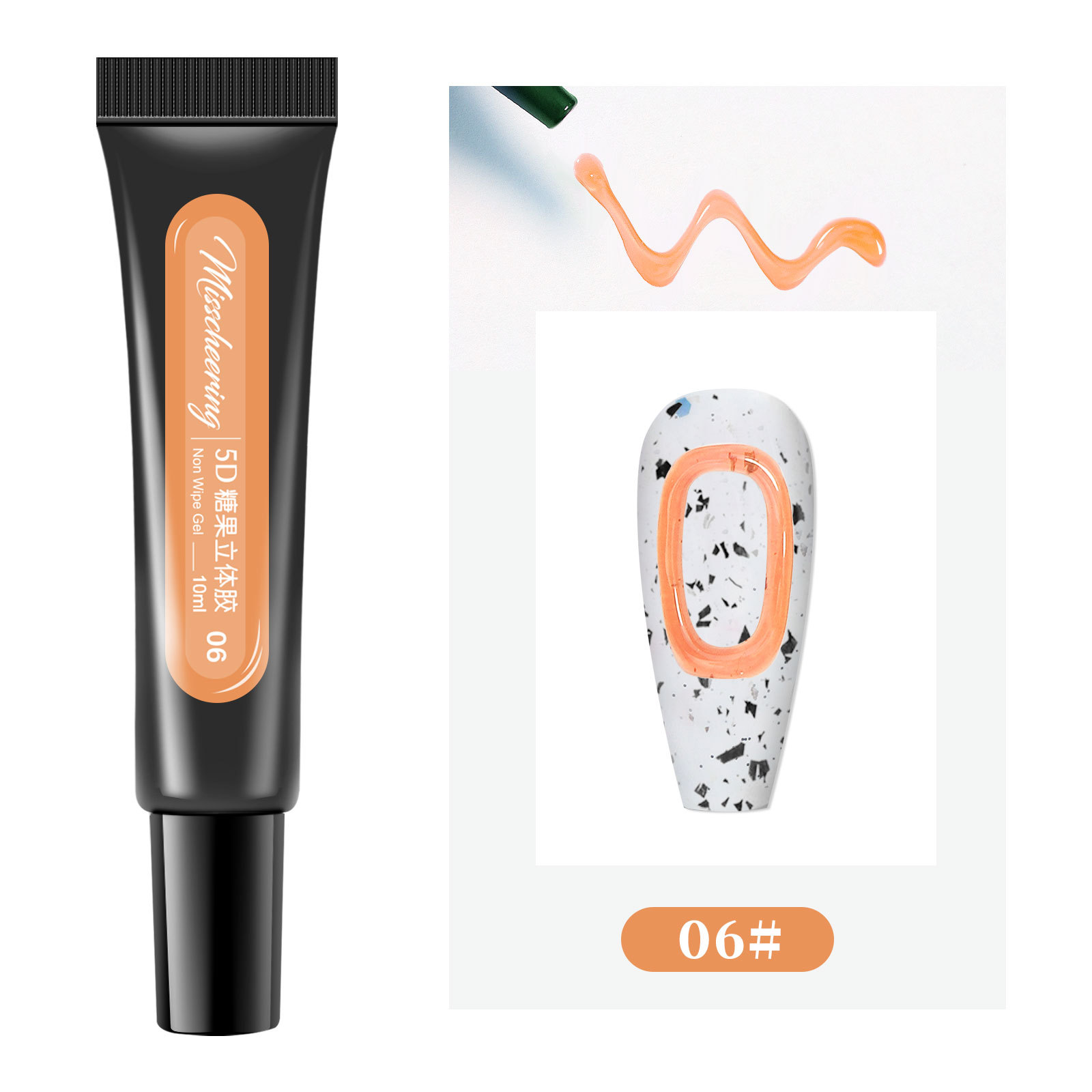 Gel vẽ nổi 5D nhiều màu sắc trang trí móng