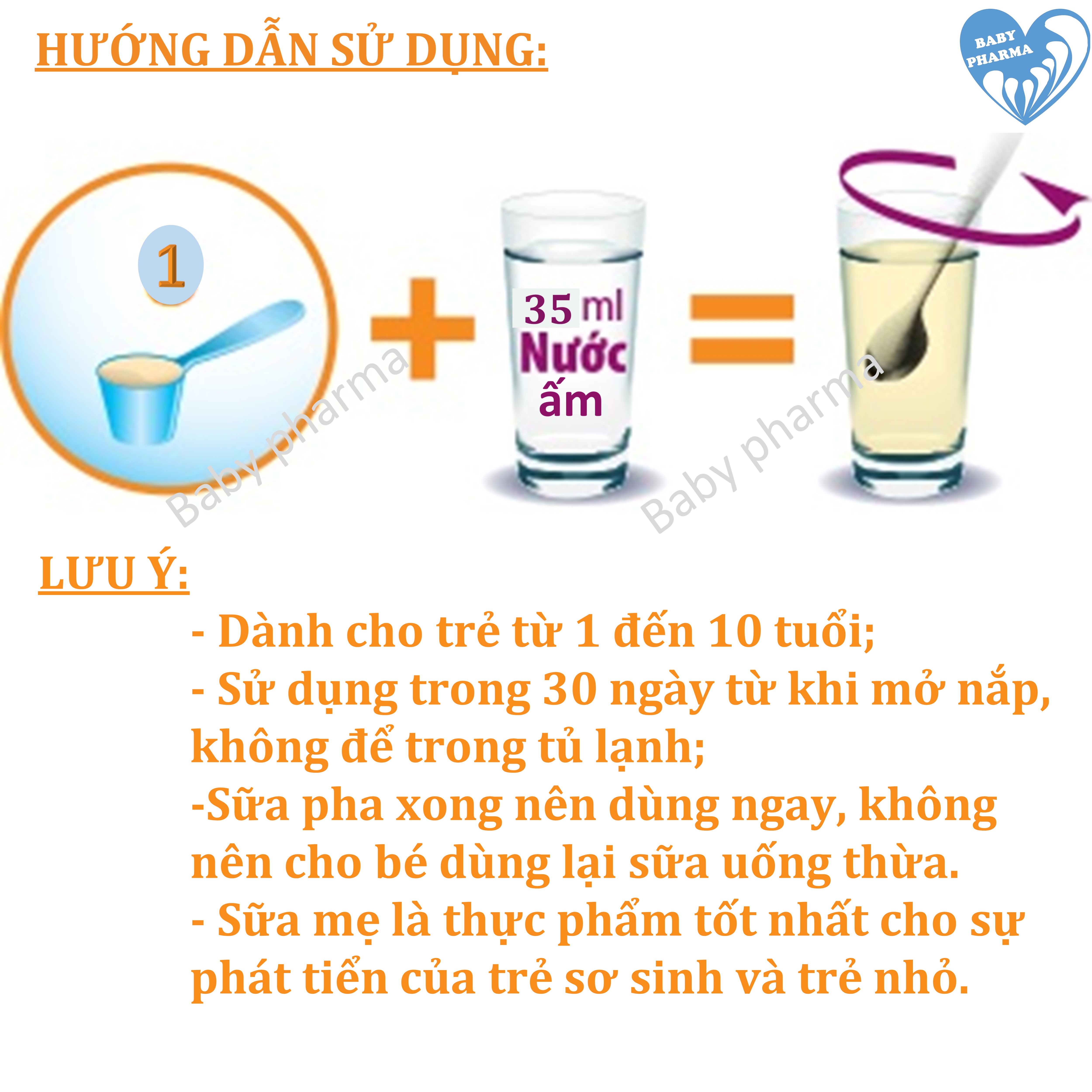 Sữa bột phát triển chiều cao trí não cho bé Mega Export lon 900g