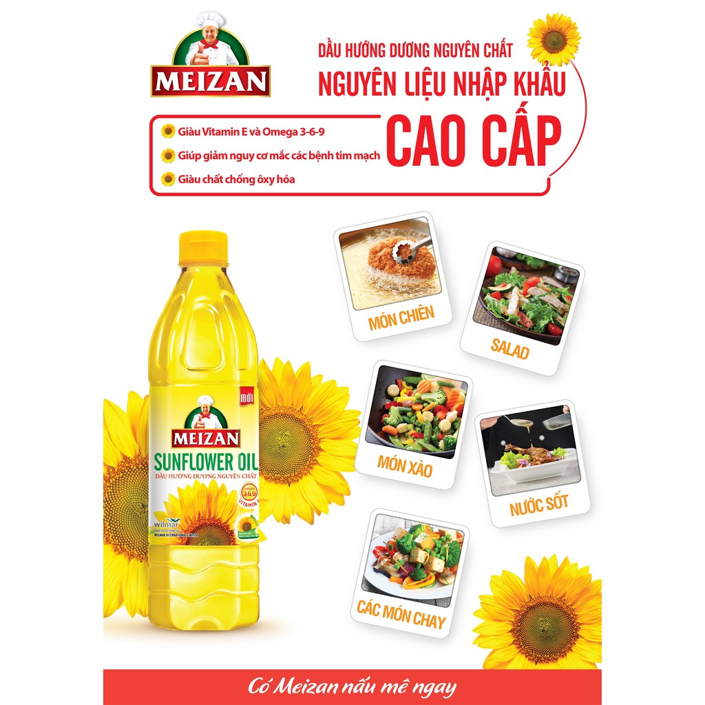 Dầu hướng dương Meizan 1L