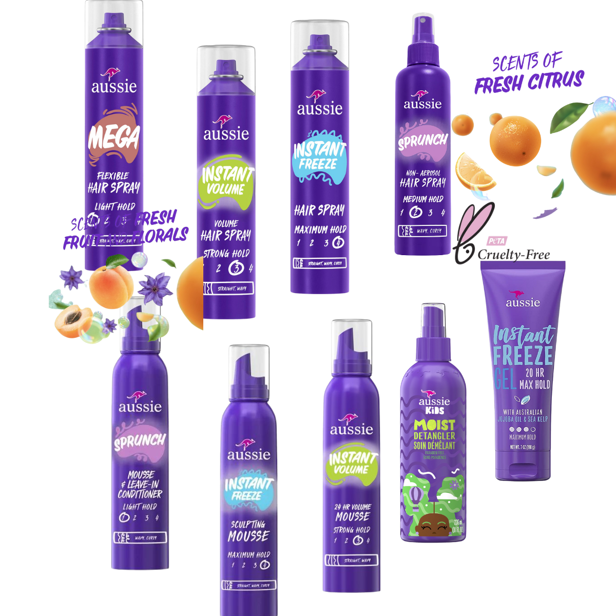 Mousse tạo kiểu tóc Aussie - made in USA