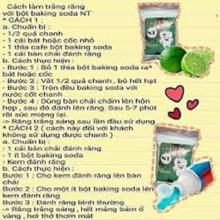 Bột Baking Soda Mix Bạc Hà 50G