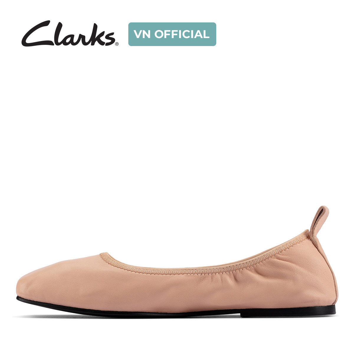 Giày Đế Bệt Da Nữ Clarks - Pure Ballet