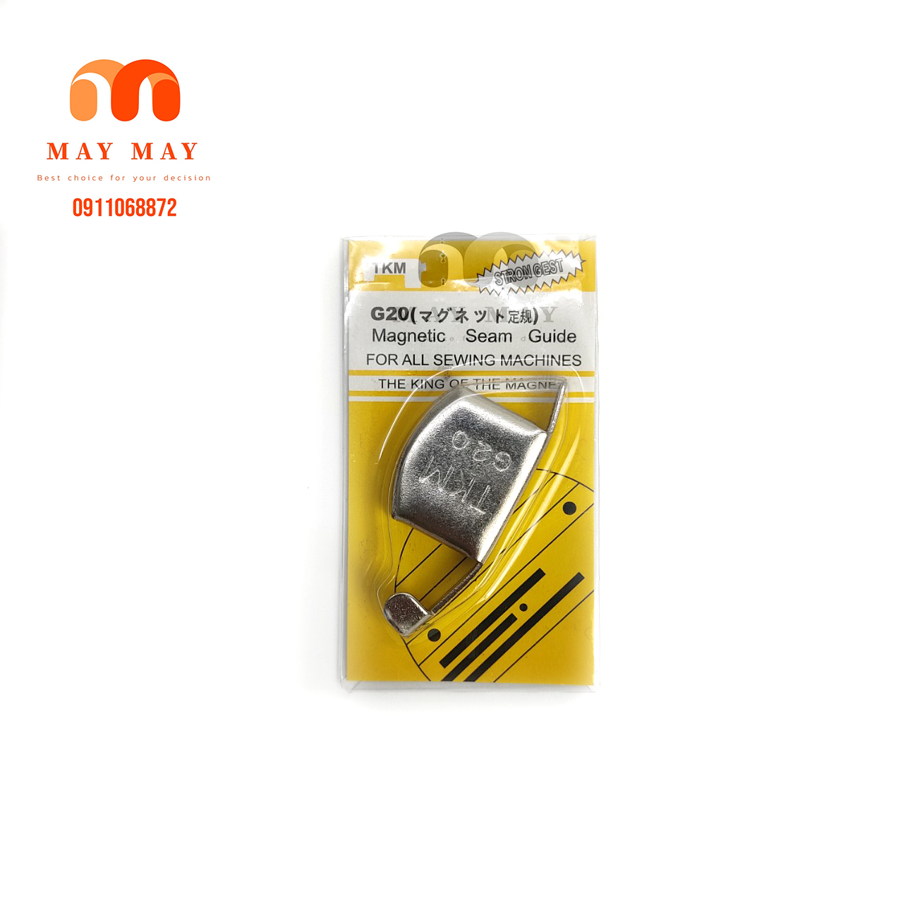 Cử nam châm canh lề để may thẳng 2 size lớn nhỏ
