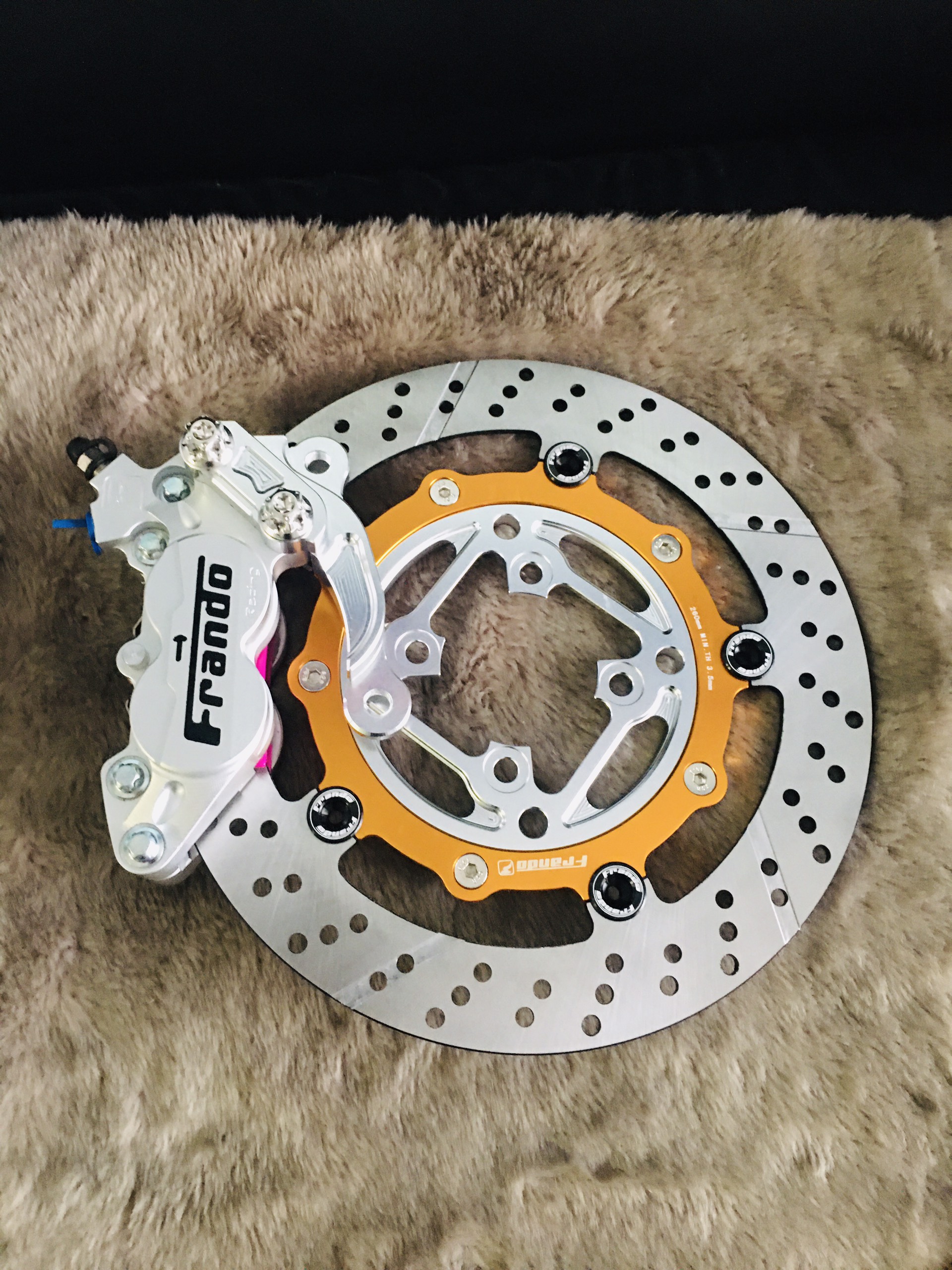 combo heo+pát+đĩa sirius gắn đĩa 260mm đi heo 4piston