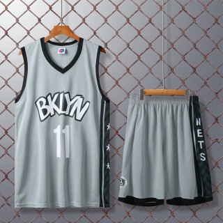 Áo thun bóng rổ Jersey 11 Kyrie Irving + quần short màu xám cho nam và nữ thumbnail