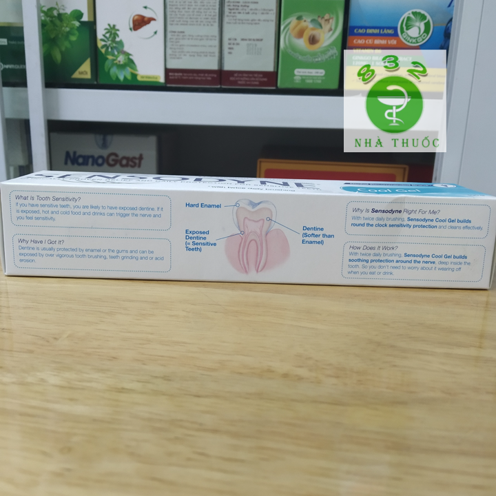 Kem đánh răng Sensodyne Cool Gel mát lạnh 100g