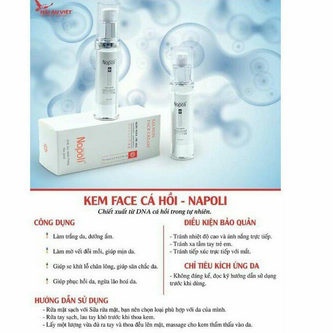 Kem face cá hồi chống lão hóa, dưỡng da
