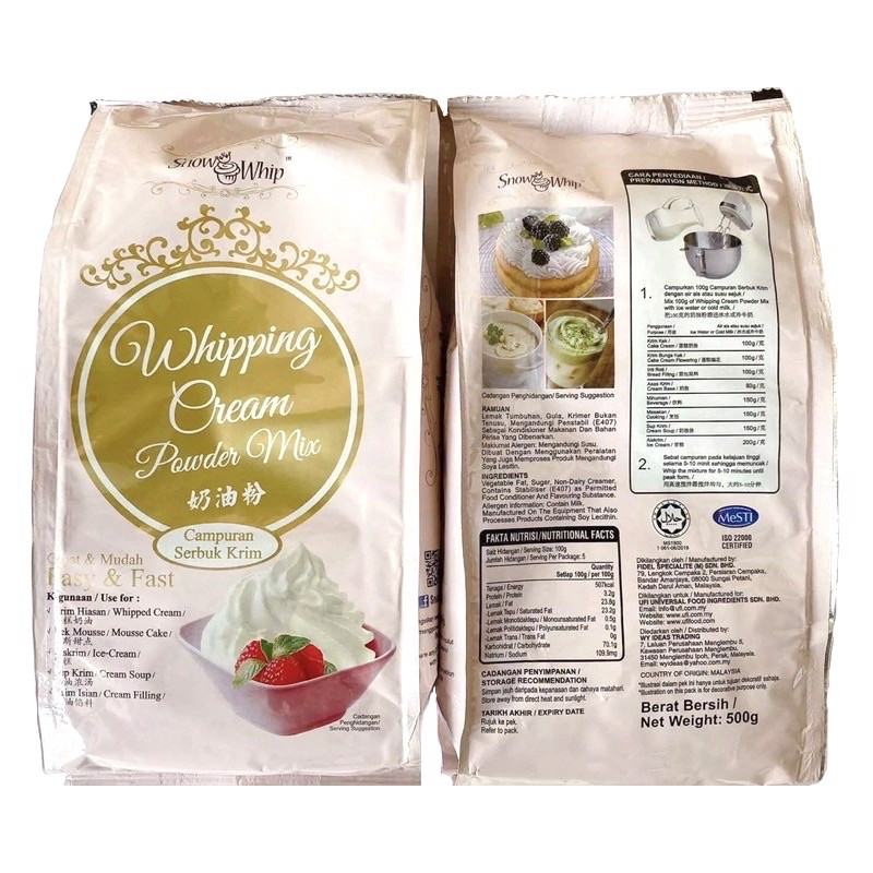 Bột whipping cream Malaysia