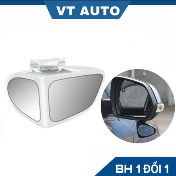 Gương chiếu hậu ô tô 2 mặt thấu kính xoá điểm mù quan sát bánh xe trước sau - gương góc rộng 360 độ có thể điều chỉnh độ nét cao - VT AUTO