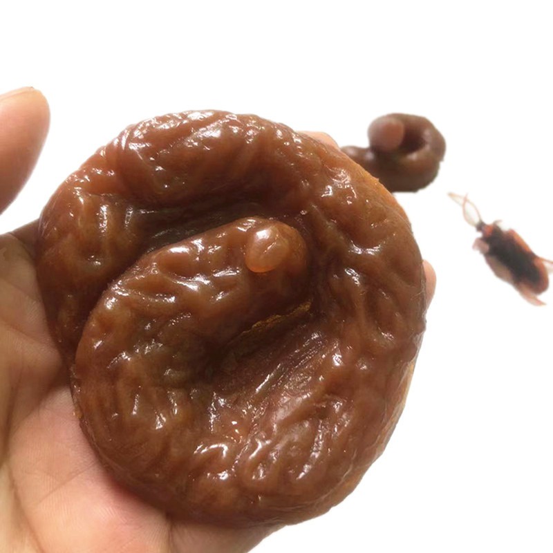 Cục phân giả💩( kèm 1 con gián, 1 con ruồi ) bãi phân đồ chơi