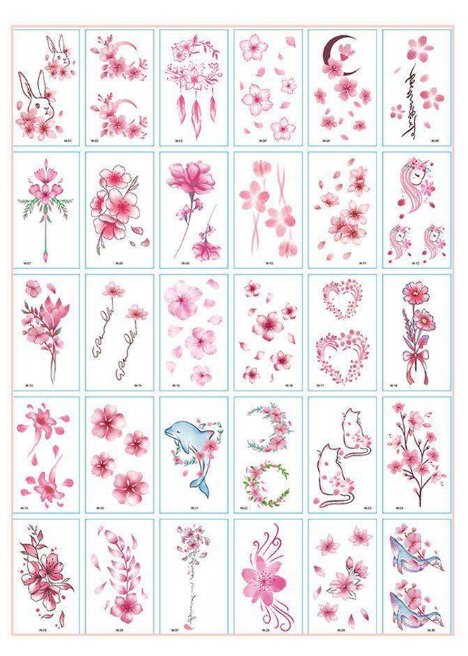 30 Tờ Hình Xăm Dán Tatoo Từ 55 - 120 Mẫu