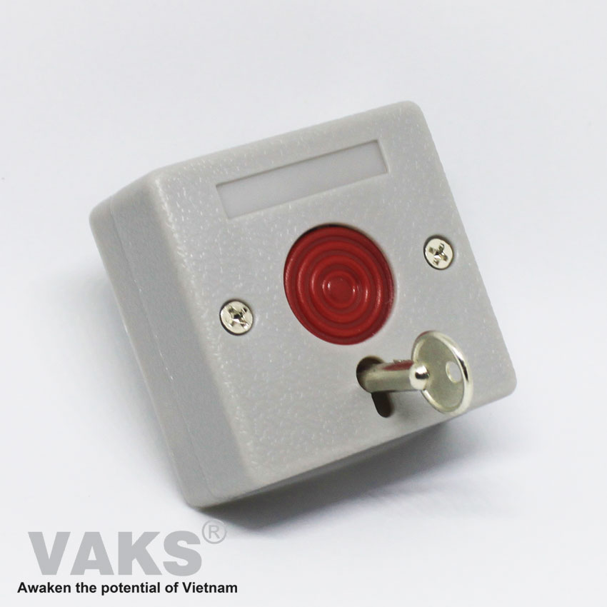 [HCM]Nút nhấn khẩn cấp loại nhỏ PB-68 an ninh báo động báo cháy - có chìa khóa kèm theo.