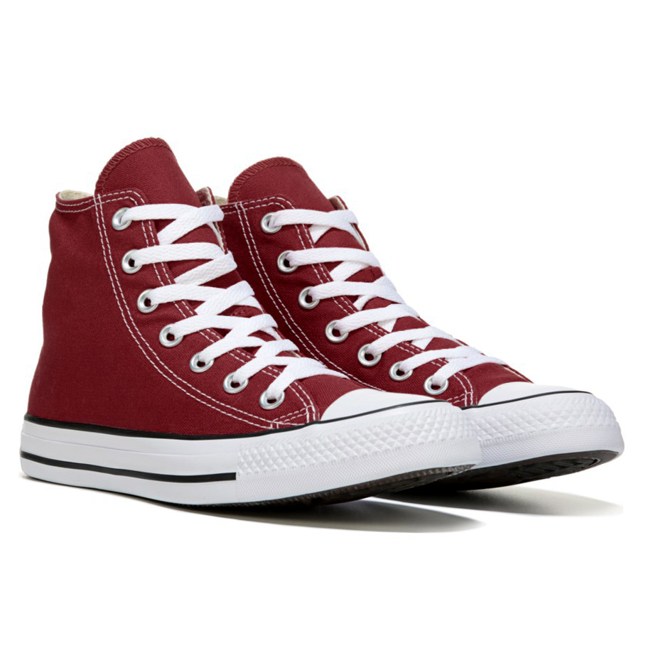 [HCM]Giày Sneaker Cổ Cao CVS Nữ Màu Đỏ Mận