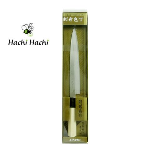 Dao inox làm bếp cắt Sashimi Nikken Tsubazo lưỡi 20cm - Hachi Hachi Japan Shop