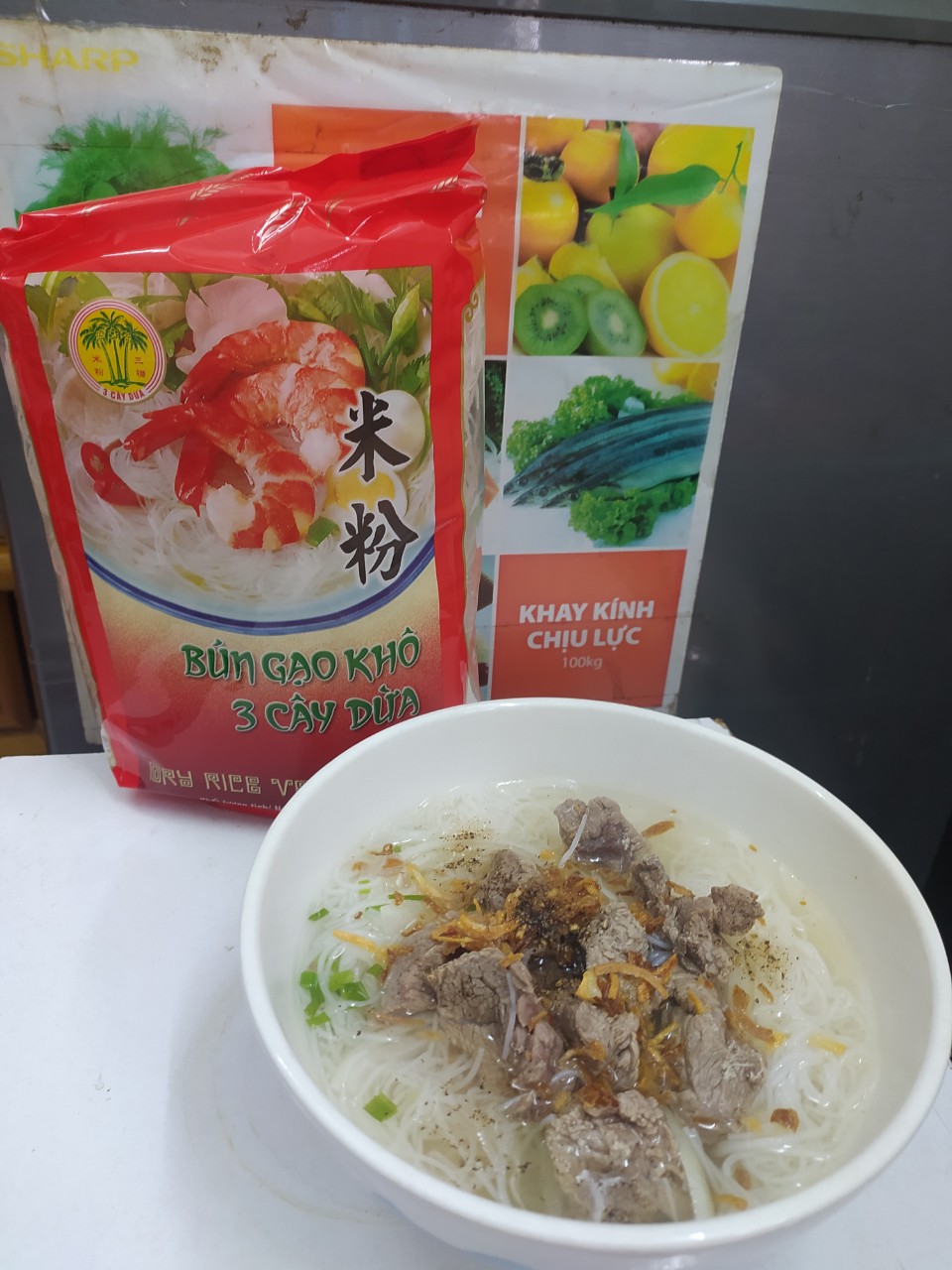 Bún Gạo Khô 3 Cây Dừa 500g