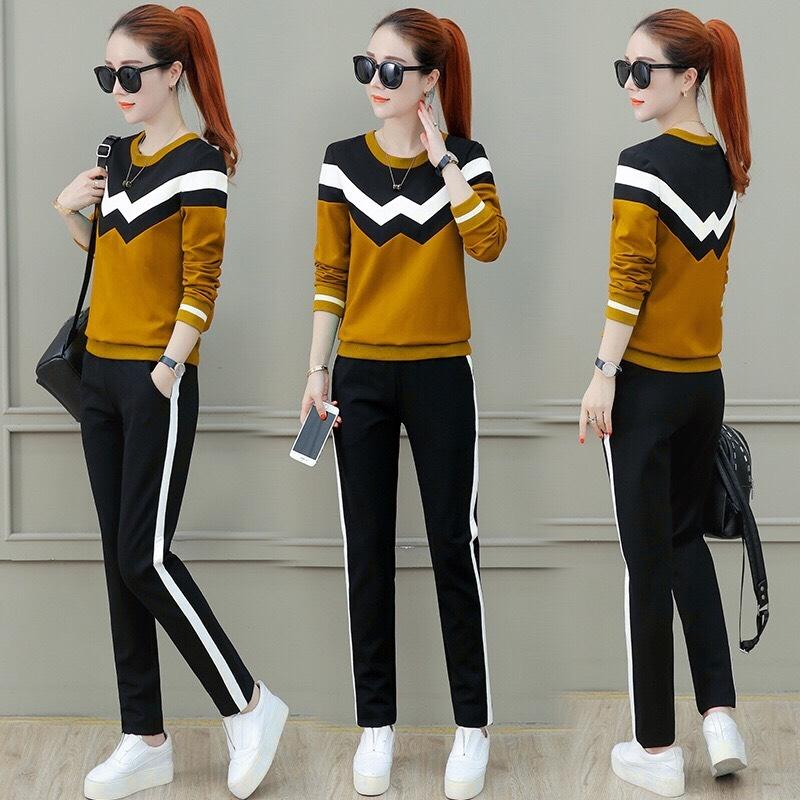 ĐỒ BỘ THỂ THAO THU ĐÔNG NỮ CAO CẤP PHỐI MÀU