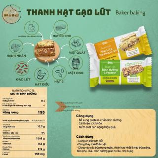 Thanh hạt dinh dưỡngBaker Baking- THANH HẠT GẠO LỨT CHÀ BÔNG PROTEIN thumbnail