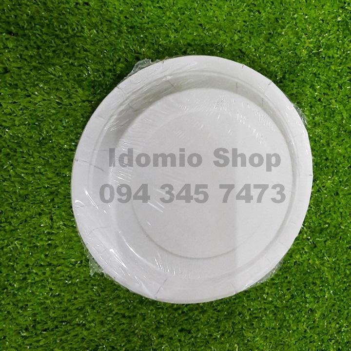 Dĩa Giấy Chấm Bi 19cm - 10 Cái