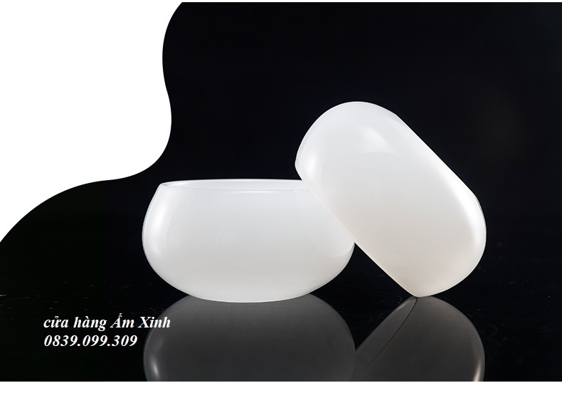 Chén Khải Sứ Ngọc Cảnh Đức Trấn Thấu Quang Cao Cấp