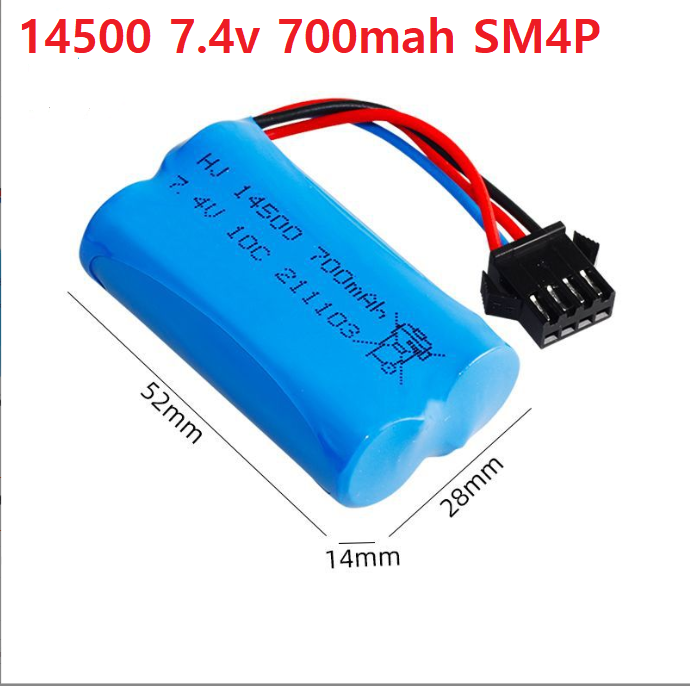 Pin sạc xe điều khiển từ xa 14500 18650 18350 3.7v , 7.4v , 11.1v
